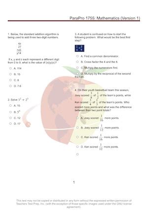 paraprofessional practice test 2023 free